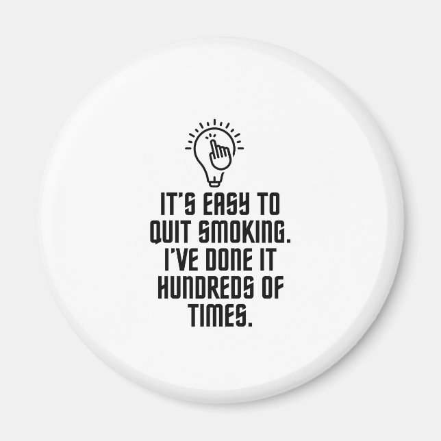 Aimant Facile d'arrêter de fumer (Devant)