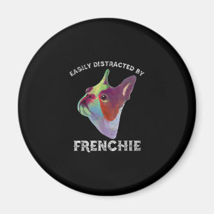 Aimant Facilement Distrait Par Français Bulldog Drôle Cad