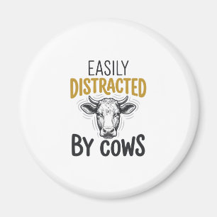 Aimant Facilement Distrait Par Les Vaches Drôle De T-Shir