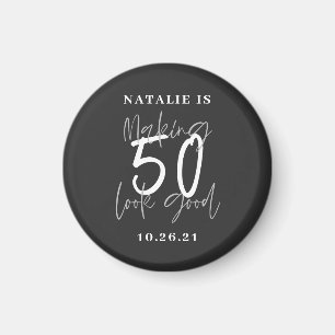 Aimant Faire de 50 ans un bon anniversaire personnalisé