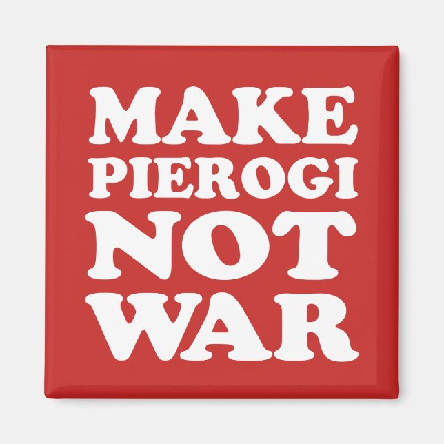 Aimant Faire de Pierogi pas rouge guerre (Devant)
