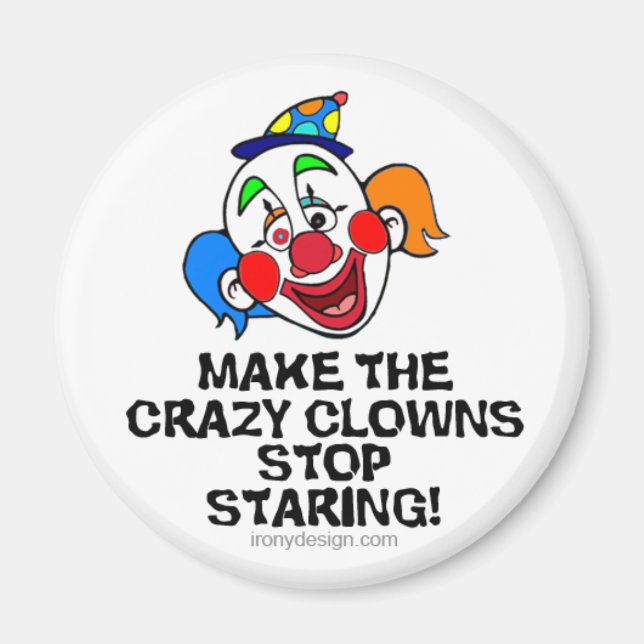 Aimant Faire des clowns fous (Devant)