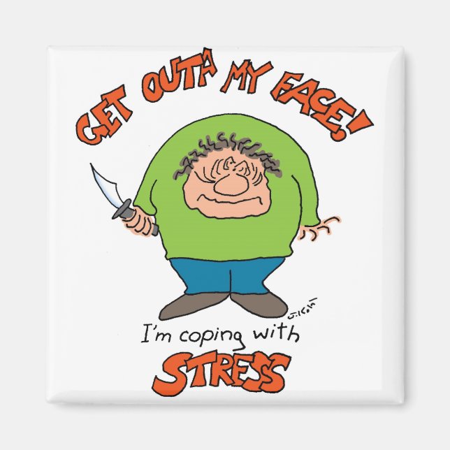 Aimant Faire face au stress (Devant)