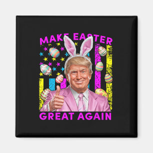 Aimant Faire Pâques Grande à nouveau Drôle de Lapin Trump