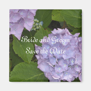 Aimant Faire part de mariage Hydrangea Mauve