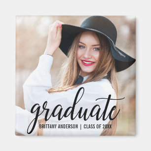 Aimant Faire-part photo moderne tendance