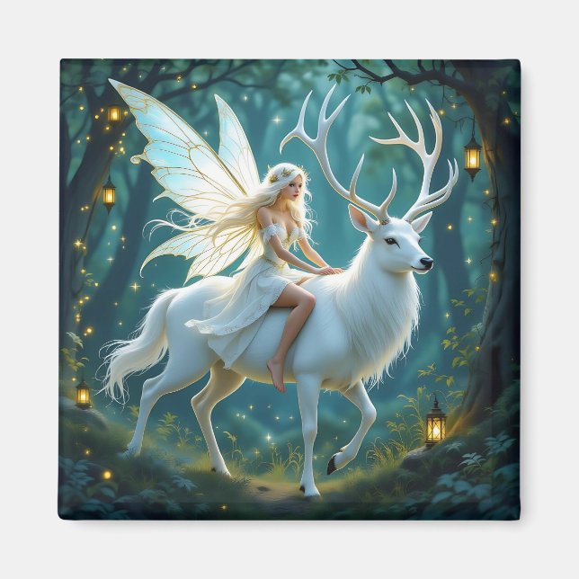 Aimant Fairy and White Deer Magical Forest (Devant)