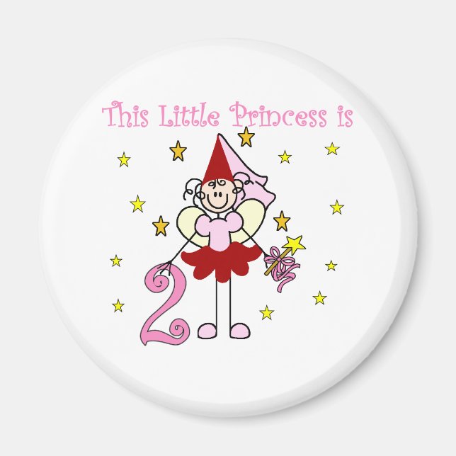 Aimant Fairy Princess 2e anniversaire (Devant)