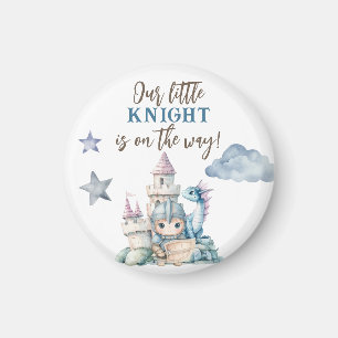 Aimant Fairytale Dreamy Dragon Blue Knight Baby shower