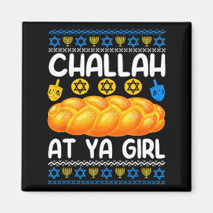 Aimant Fais face à ta fille, fun juif Hanukkah
