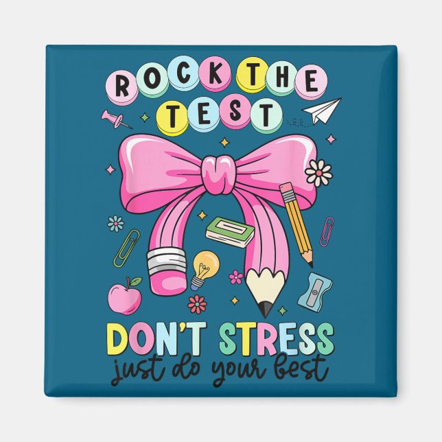 Aimant Fais passer le test sans stress fais les tests de  (Devant)