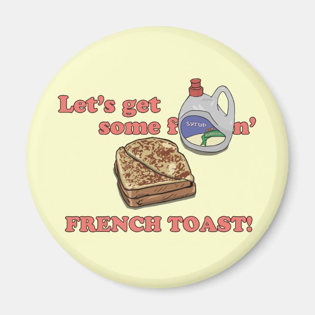 Aimant Faisons du pain français ! magnets. (Devant)