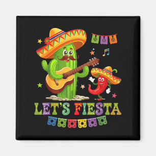 Aimant Faisons la fête mexique fête taco guitare cactus c