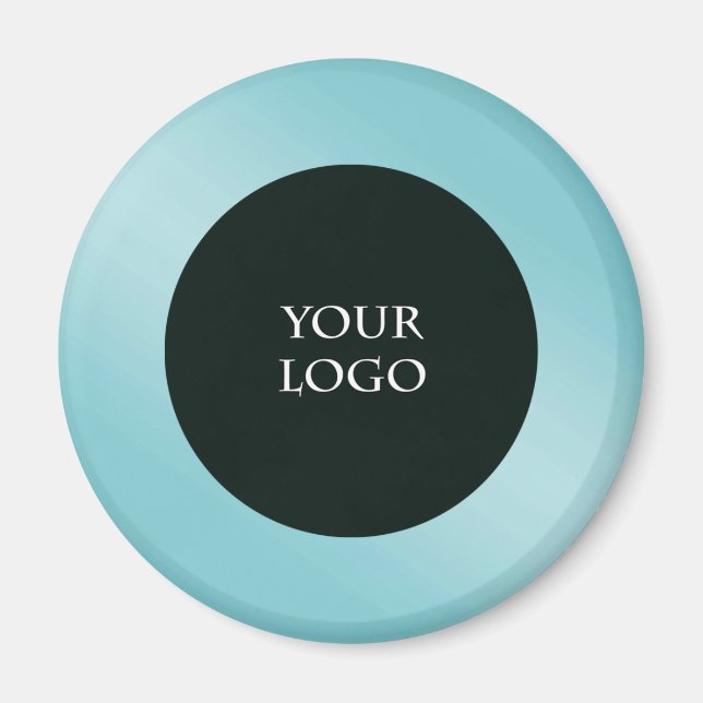 Aimant Faites la promotion de votre propre logo d'entrepr (Devant)