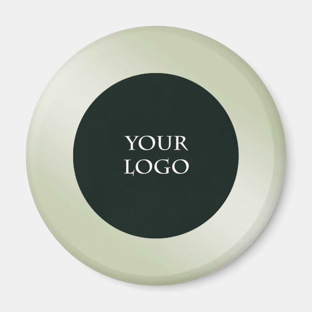 Aimant Faites la promotion de votre propre logo d'entrepr (Devant)