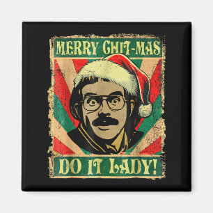 Aimant Faites-le drôle Chit-mas Noël Chapeau de Père Noël