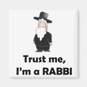 Aimant Faites-moi confiance Je suis un rabbin - Drôle hum