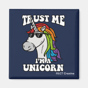Aimant Faites-moi confiance Je suis une licorne