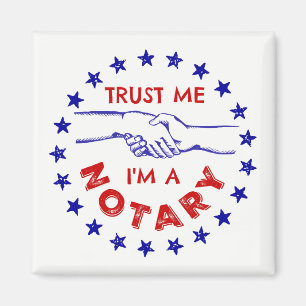 Aimant Faites-moi confiance, je suis une poignée de main 