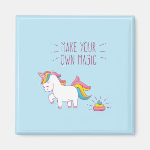 Aimant Faites votre propre Magic Unicorn Magic Poop Magne