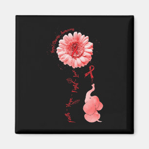 Aimant Faith Hope Fight Love Heart Disease Awareness