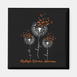 Aimant Faith Hope Love Dandelion Multiple Sclerosis Aware