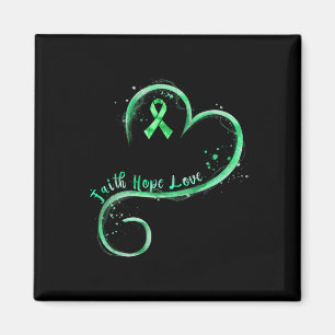 Aimant Faith Hope Love Green Ribbon Kidney Disease Award
