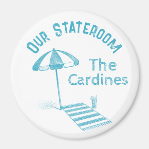 Aimant Famille Croisière Stateroom Porte Marker Beach Par