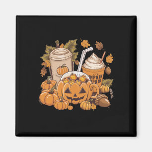 Aimant Famille d'automne Halloween Thanksgiving Mignon Au
