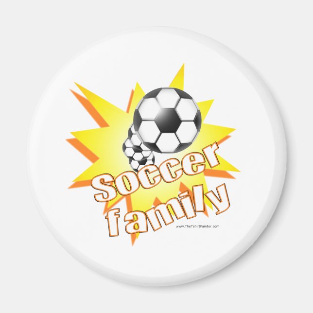 Aimant Famille de football (Devant)