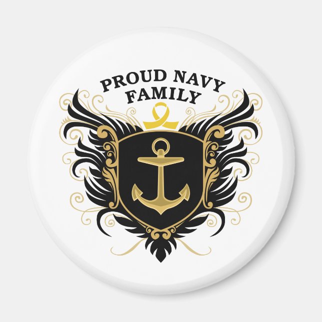 Aimant Famille de la Marine Fière (Devant)