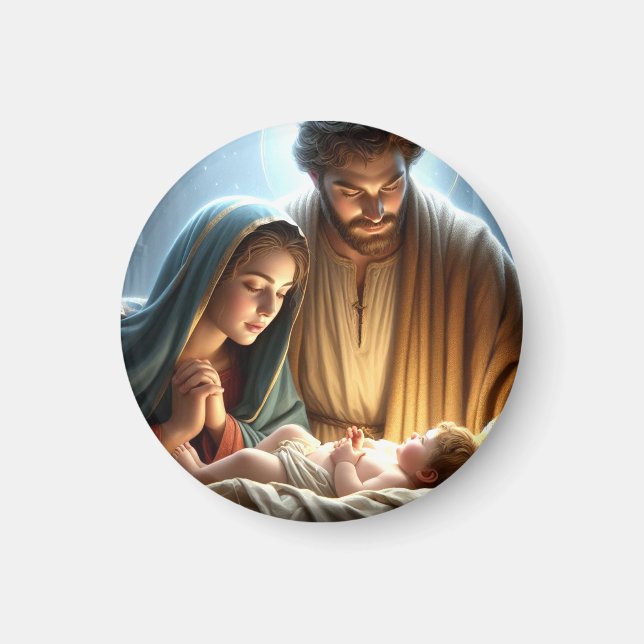 Aimant Famille de Noël (Devant)
