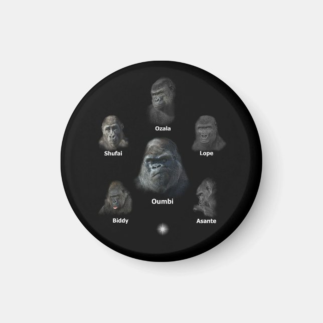 Aimant Famille Gorilla (Devant)