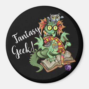 Aimant Fan Dragon "Geek Imaginaire !"
