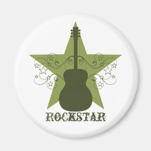 Aimant Fancy Guitare Star Ewirls Magnet, Vert