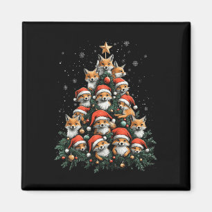 Aimant Fantaisie Fox Noël Renards Xmas Arbre Fox Lover En
