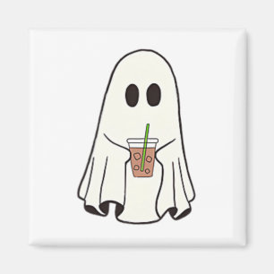 Aimant Fantôme Boire Café Drôle Costume Halloween Coff