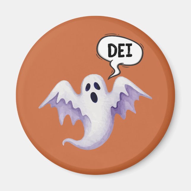 Aimant fantôme d'Halloween effrayant - DEI (Devant)