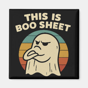 Aimant Fantôme drôle "C'est une feuille de Boo" Halloween