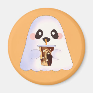 Aimant Fantôme éffrayant Avec Café Glacé