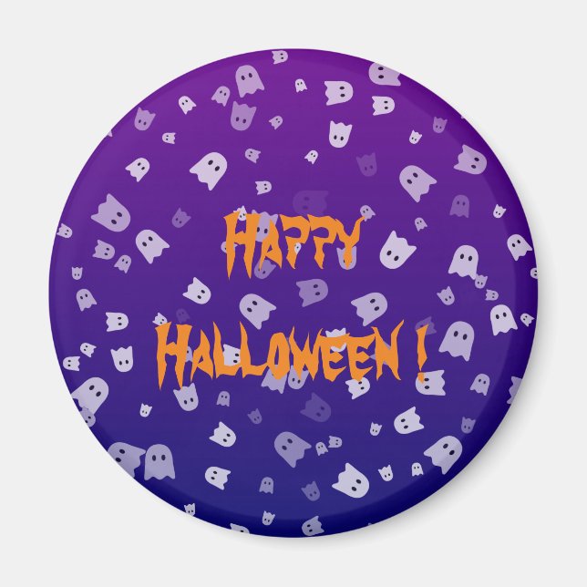 Aimant Fantômes d'Halloween (Devant)