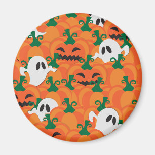 Aimant Fantômes d'Halloween Patch de citrouille hantée