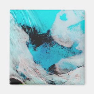 Aimant Fausse vue couleur de Polynya (eau libre)