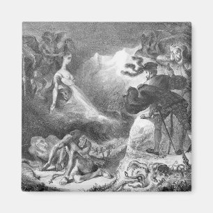 Aimant Faust et Mephistopheles aux sorcières