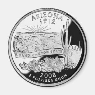 Aimant Faux Arizona State Quarter Grand Canyon State