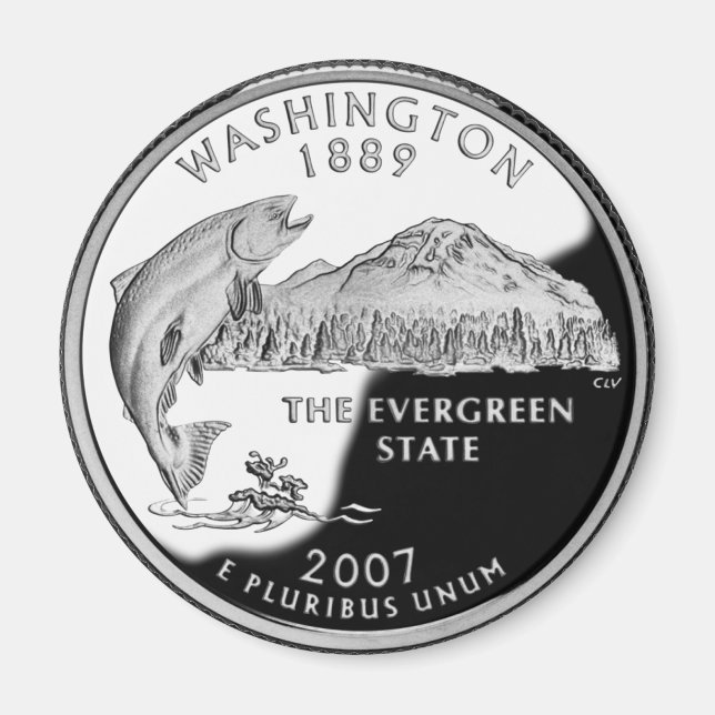 Aimant Faux Washington State Quarter (Devant)