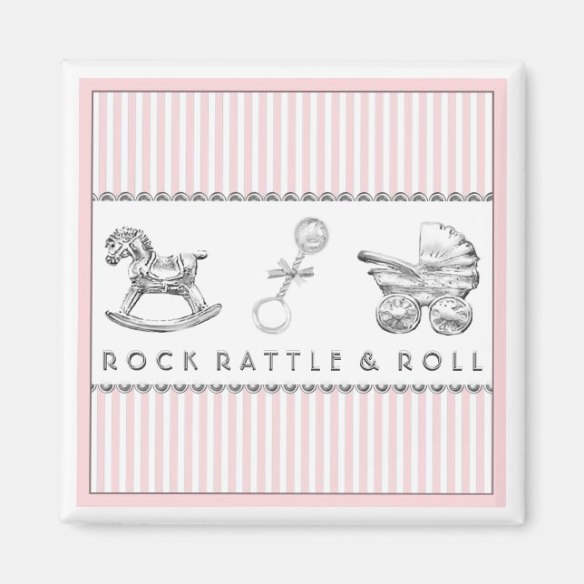 Aimant Faveurs baby showers (Devant)