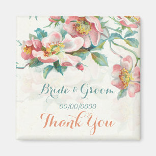 Aimant Faveurs florales, merci cadeau ou faites gagner la