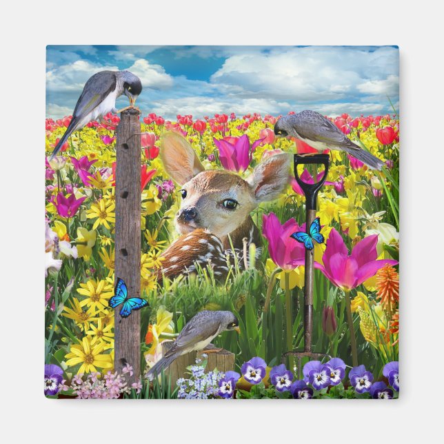 Aimant Fawn Birds (Devant)