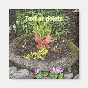 Aimant Fée dans un jardin Nature Personnalisé